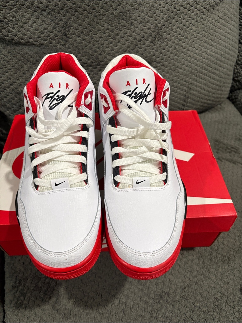 Nike Red Shoe Box with White Swoosh - Picture 9 of 12